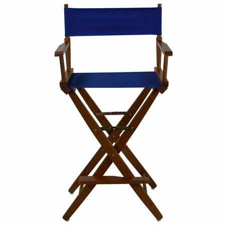 DOBA-BNT 206-34-032-13 30 in. Extra-Wide Premium Directors Chair, Oak Frame with Royal Blue Color Cover SA3277469